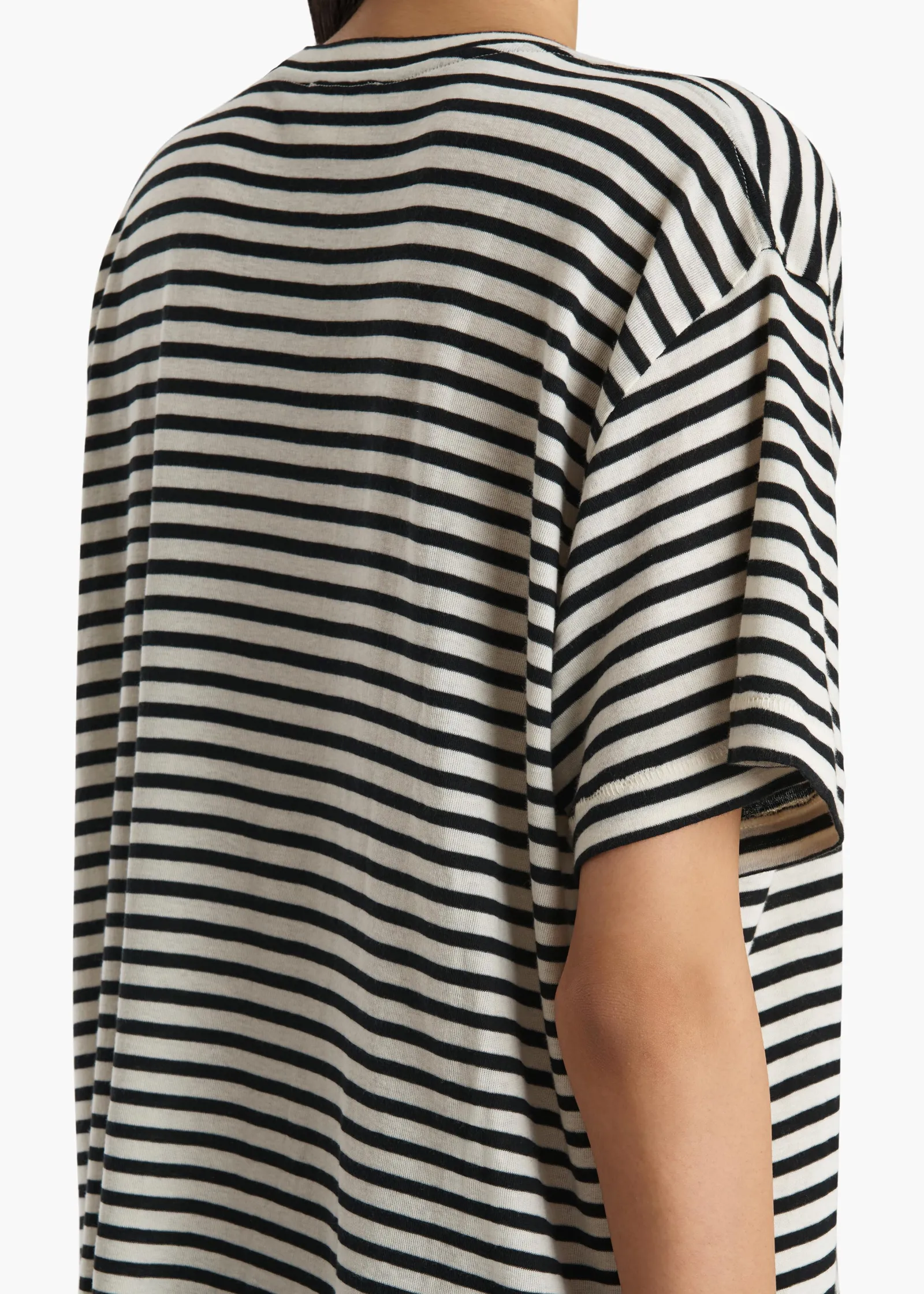 Khaite T-Shirts & Tanks-Linda T-Shirt in Black and Off White
