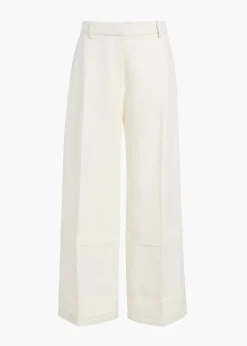 Khaite Pants-Linden Pant in Cream