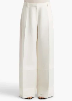 Khaite Pants-Linden Pant in Cream