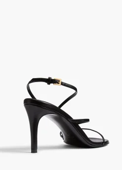 Khaite Pumps|Sandals-Loop Sandal in Black Leather