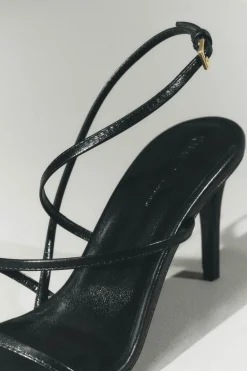 Khaite Pumps|Sandals-Loop Sandal in Black Leather