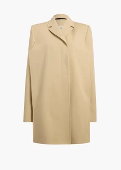 Khaite Leather|Outerwear & Coats-Lorel Coat in Natural