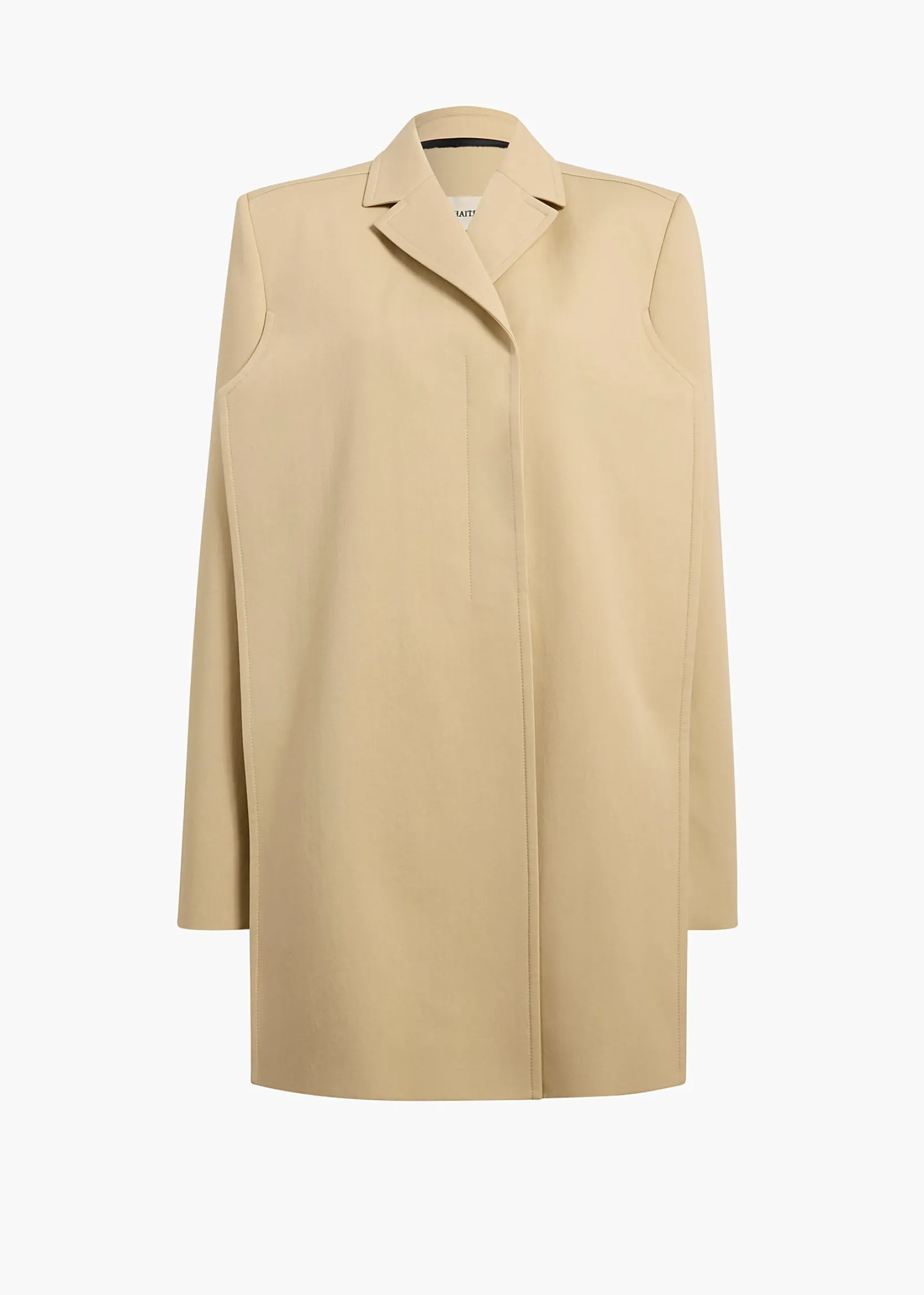 Khaite Leather|Outerwear & Coats-Lorel Coat in Natural
