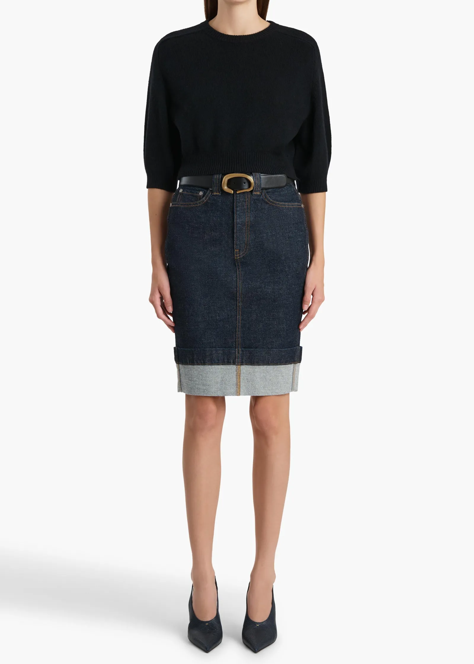 Khaite Knitwear-Lorelai Sweater in Black