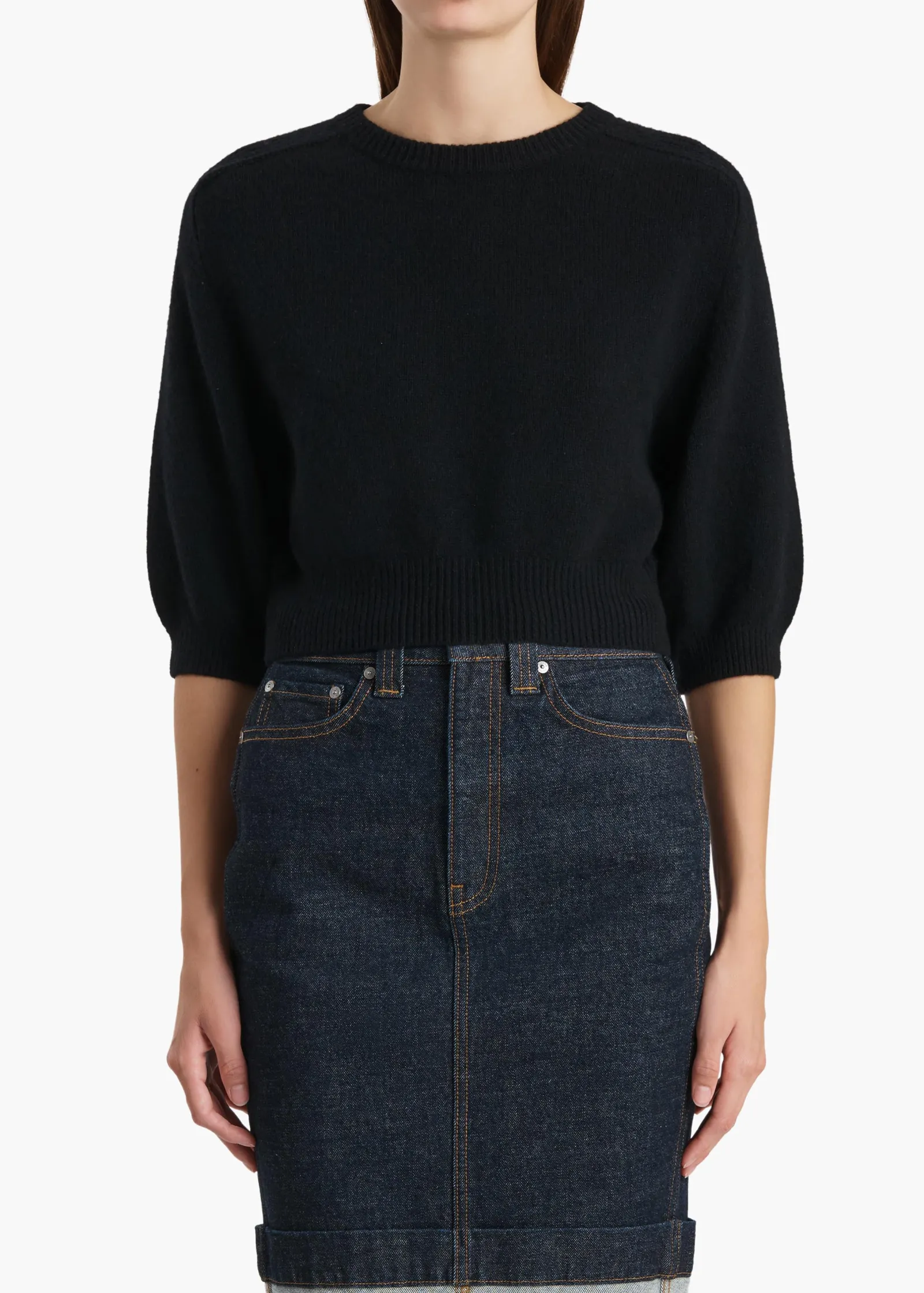 Khaite Knitwear-Lorelai Sweater in Black