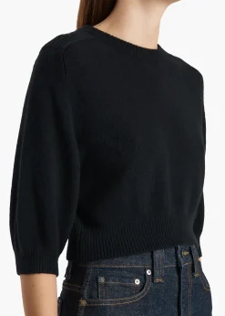 Khaite Knitwear-Lorelai Sweater in Black