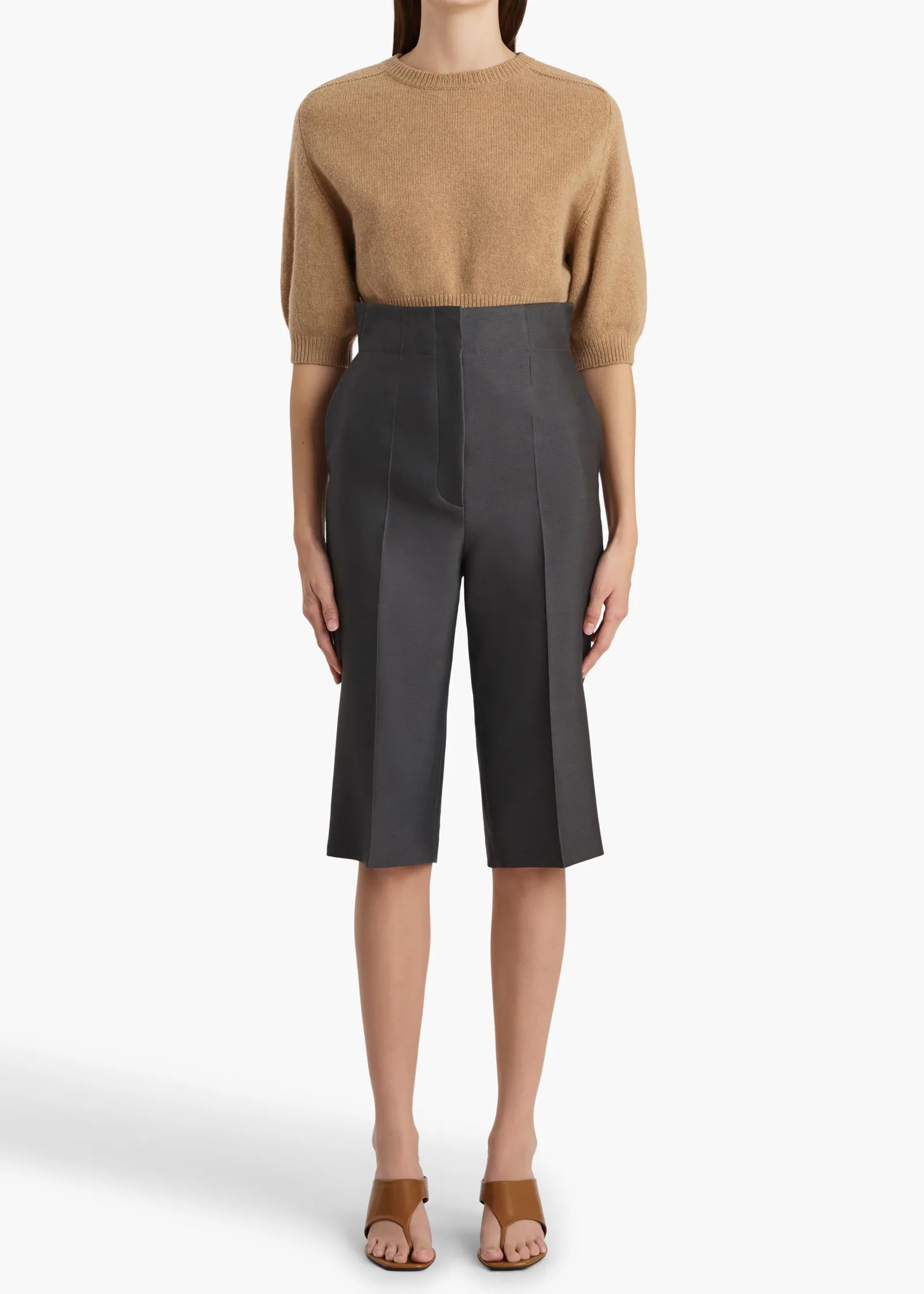 Khaite Knitwear-Lorelai Sweater in Camel