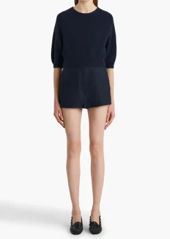 Khaite Knitwear-Lorelai Sweater in Midnight