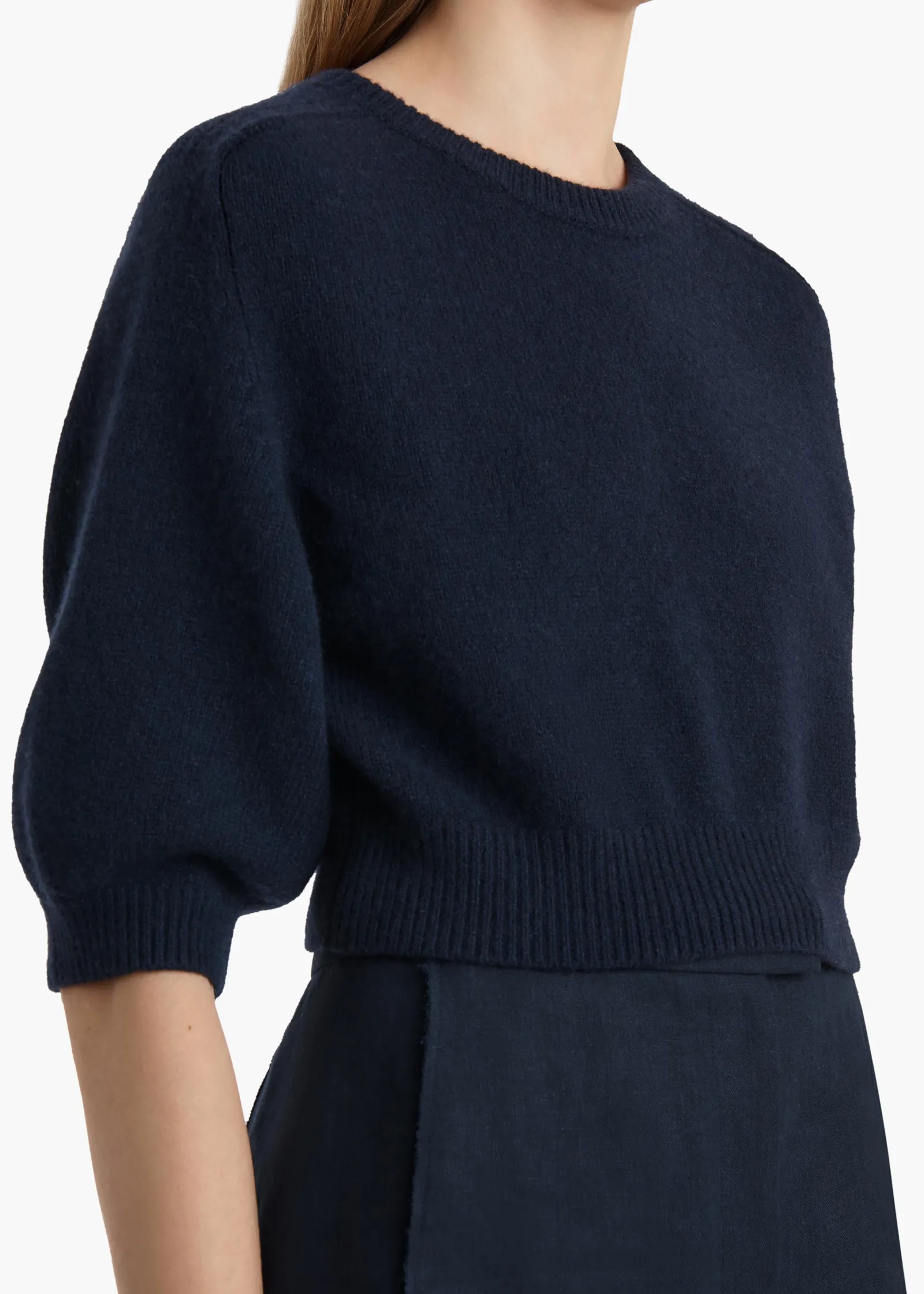 Khaite Knitwear-Lorelai Sweater in Midnight