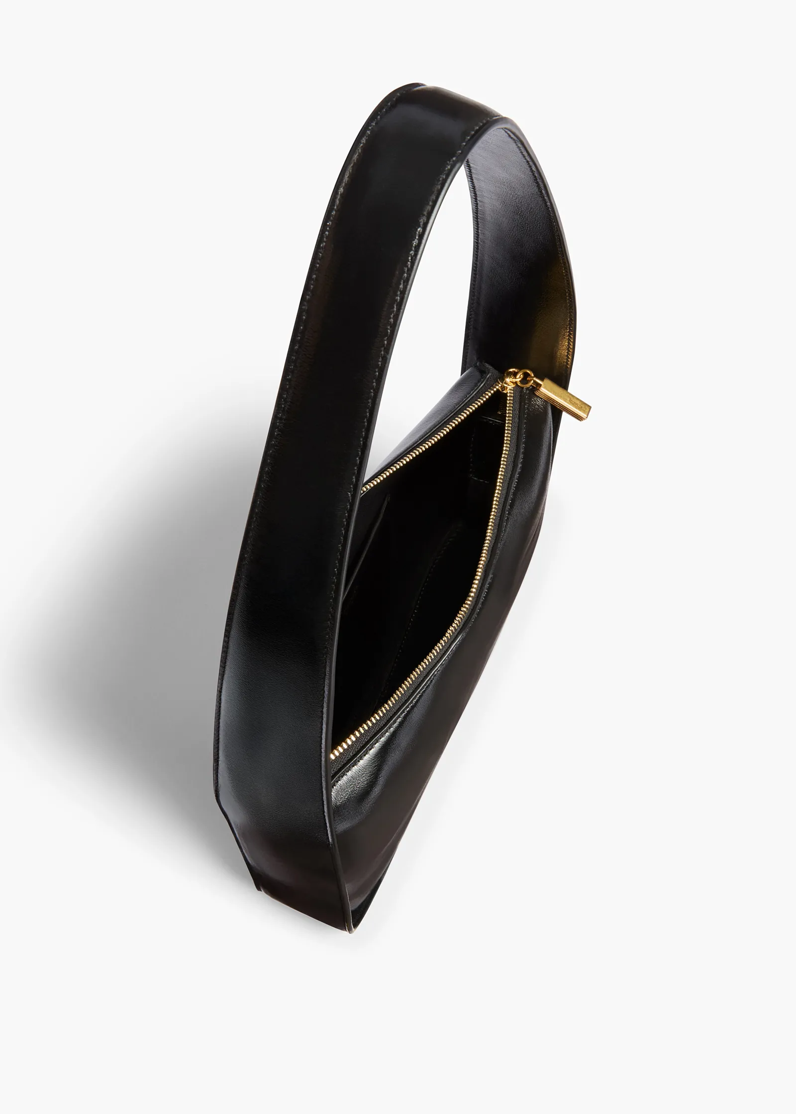 Khaite Shoulder Bags-Lori Squared Bag in Black Crackle Patent Leather