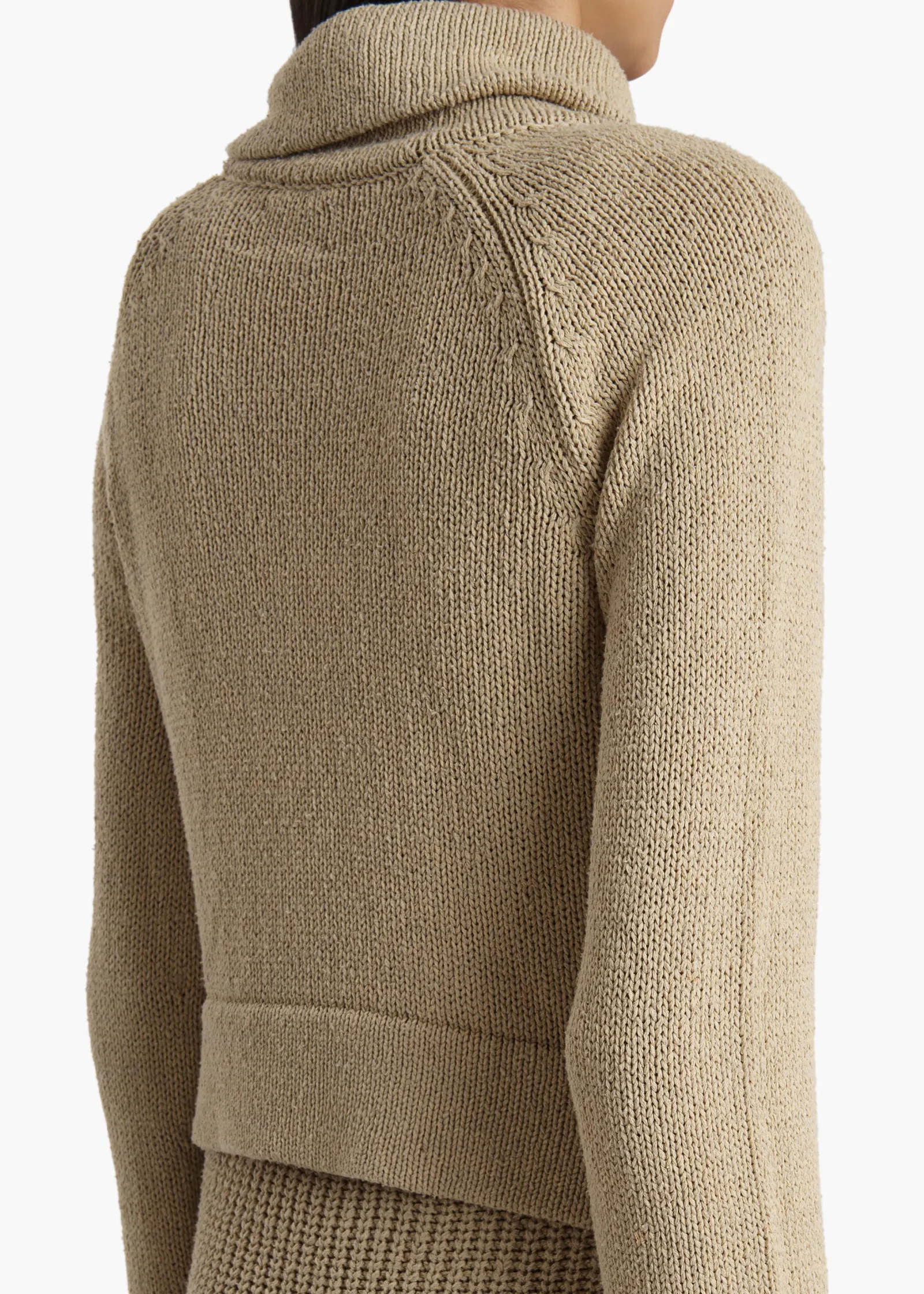 Khaite Knitwear-Lorrai Cardigan in Beige