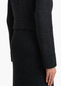 Khaite Knitwear-Lorrai Cardigan in Black