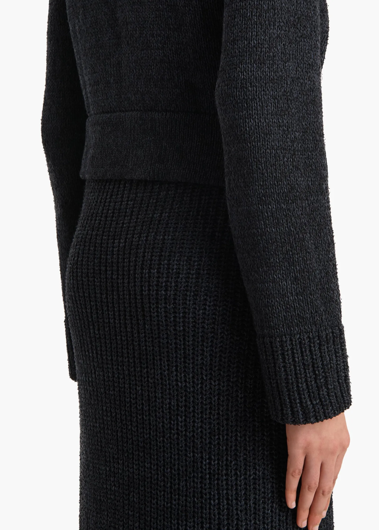 Khaite Knitwear-Lorrai Cardigan in Black