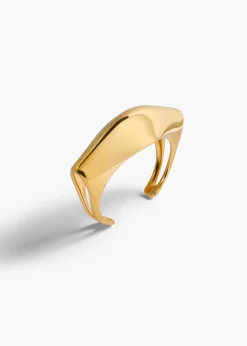 Khaite Jewelry-Lotus Cuff in Gold