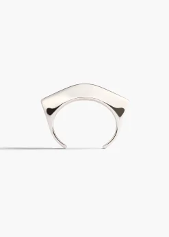 Khaite Jewelry-Lotus Cuff in Silver