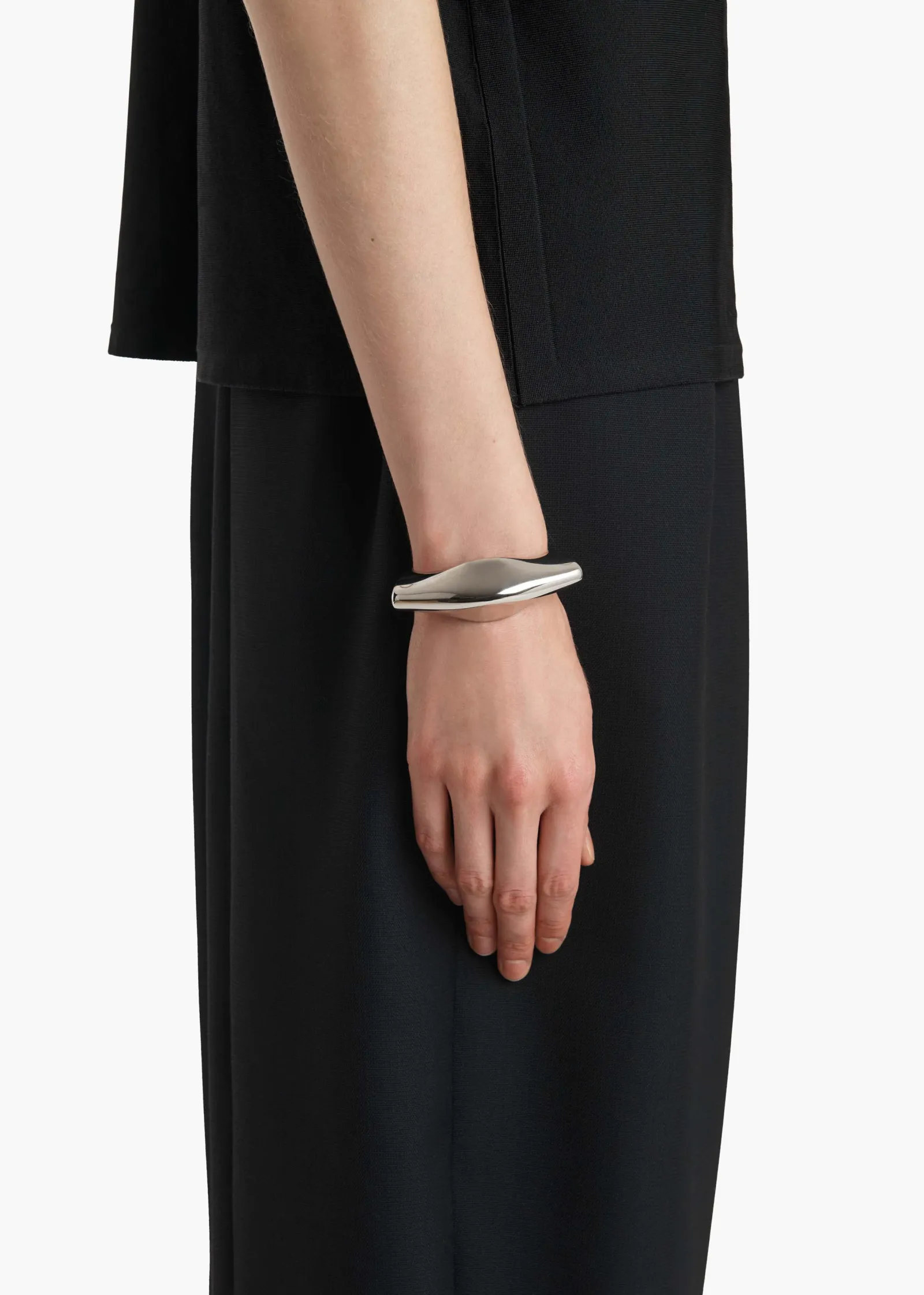 Khaite Jewelry-Lotus Cuff in Silver