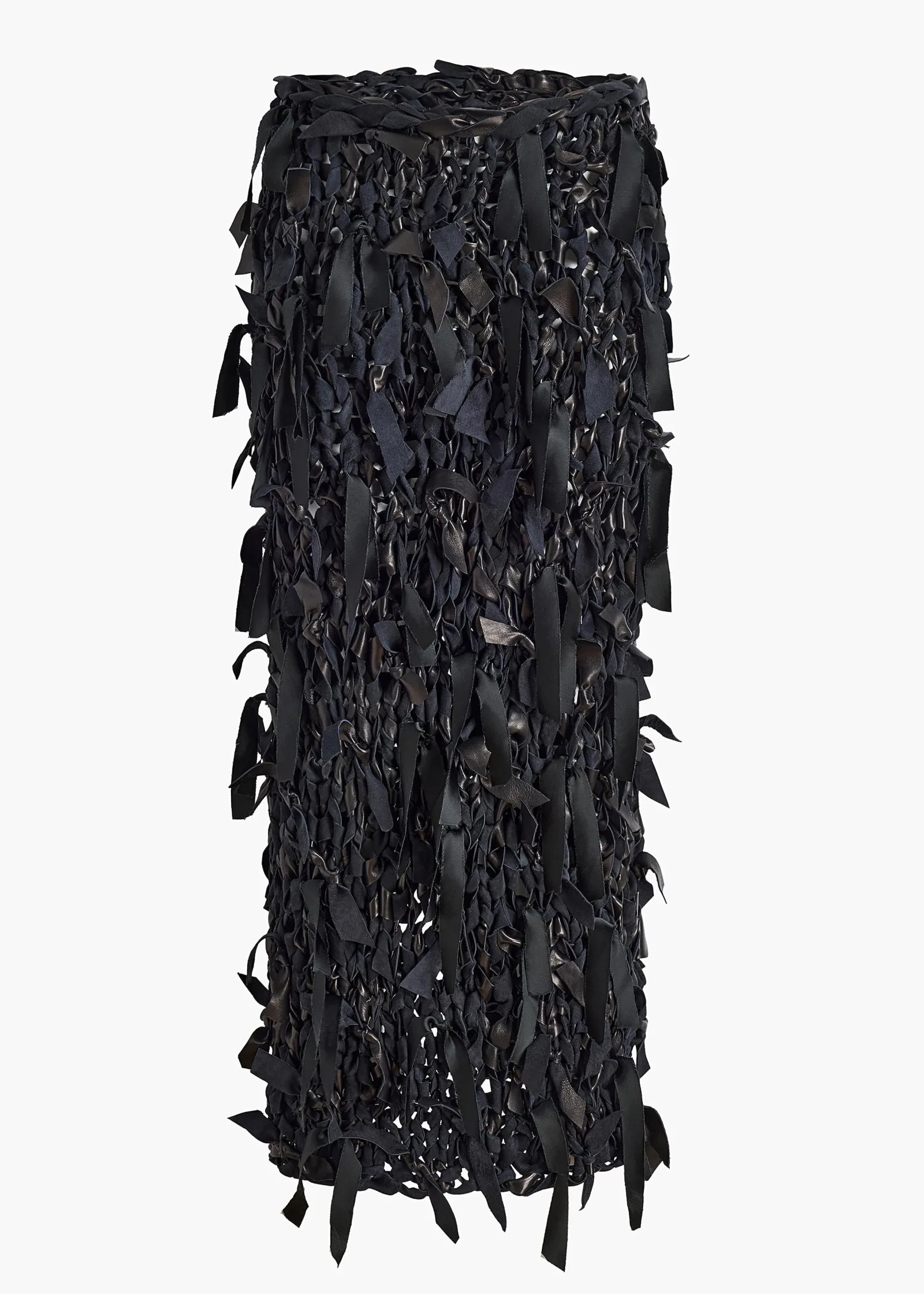 Khaite Leather|Skirts & Shorts-Lyla Skirt in Black Leather
