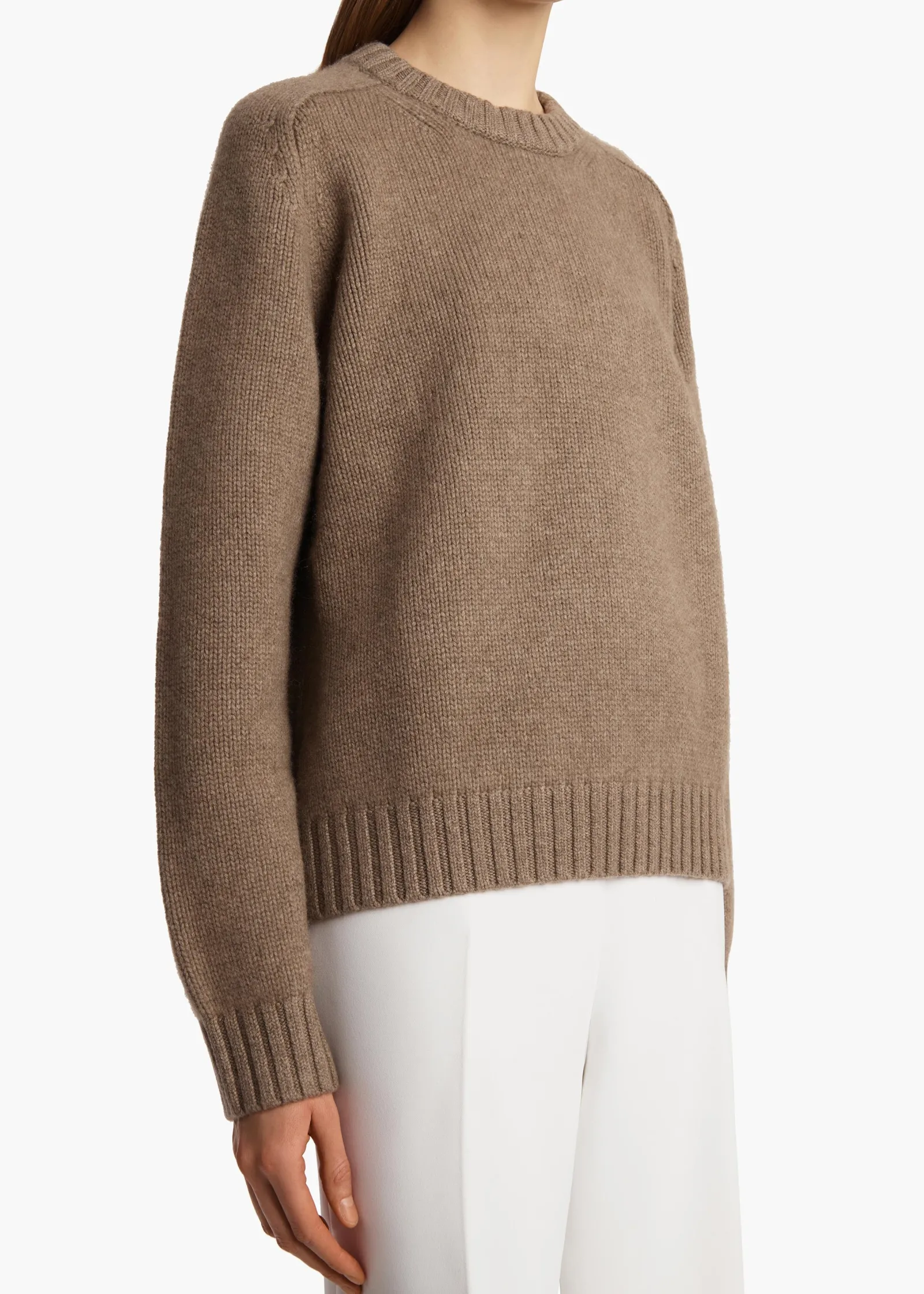 Khaite Knitwear-Mae Sweater in Barley