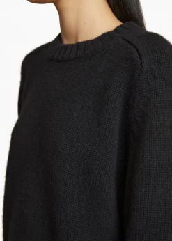 Khaite Knitwear-Mae Sweater in Black