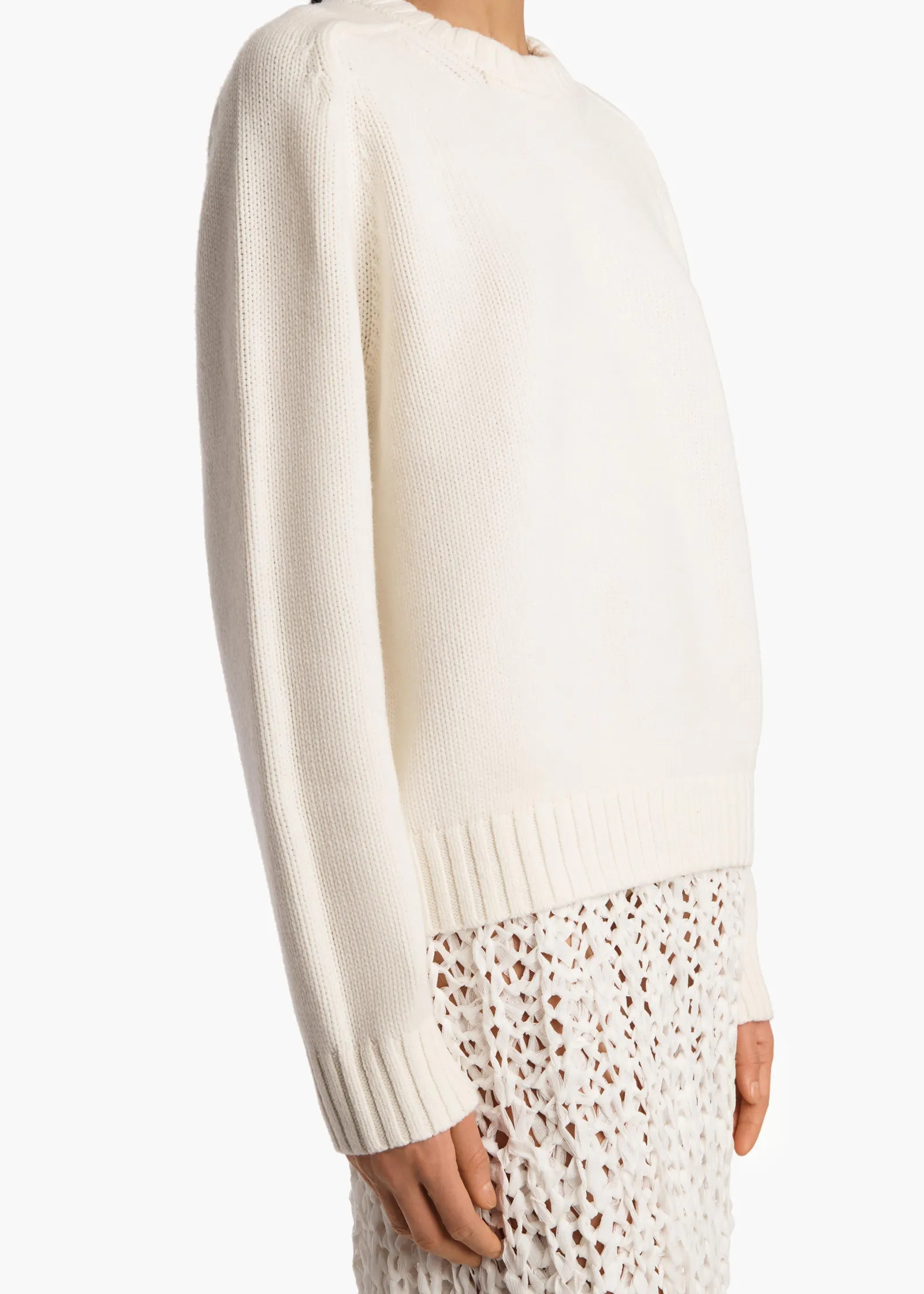 Khaite Knitwear-Mae Sweater in Glaze