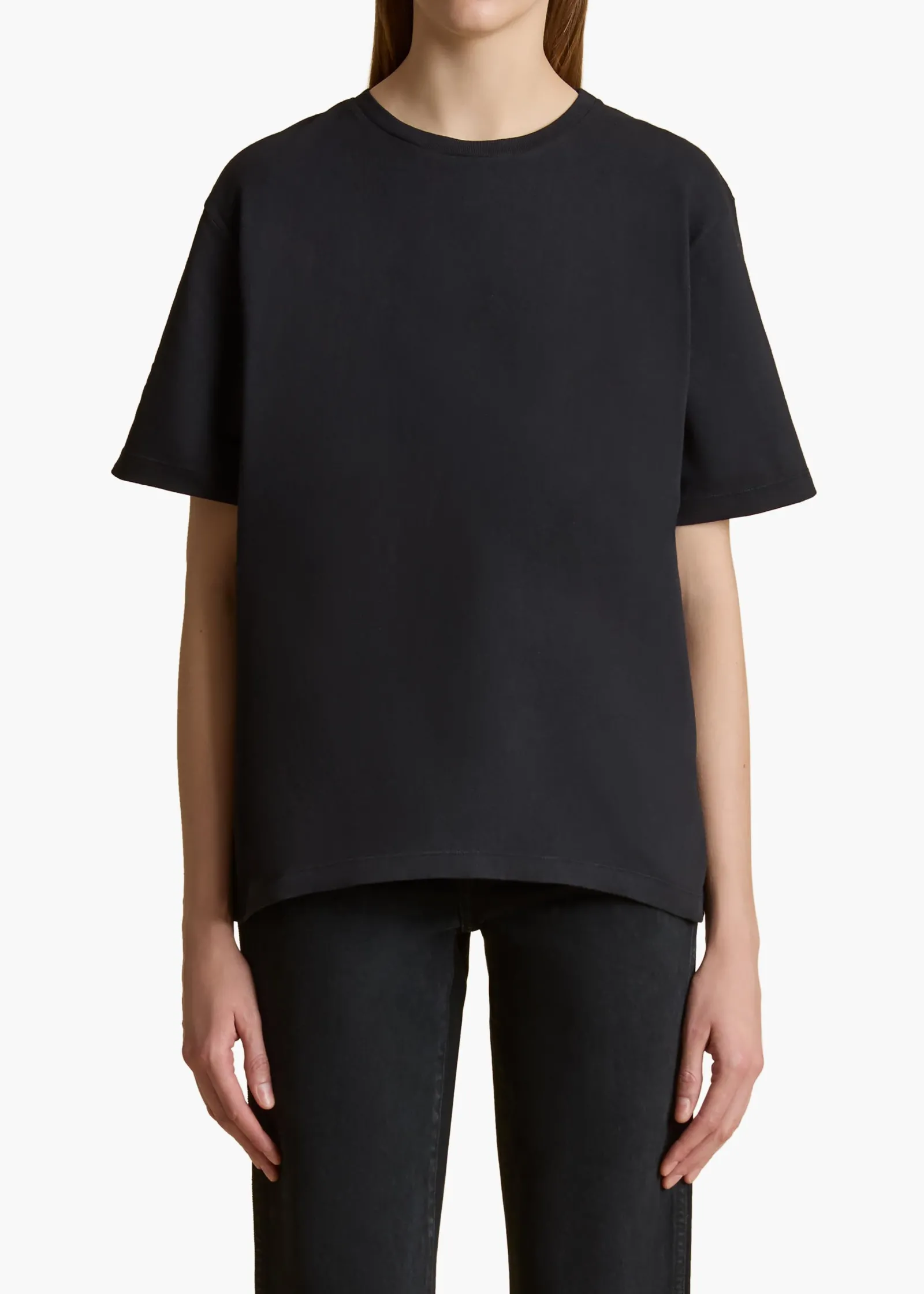 Khaite T-Shirts & Tanks-Mae T-Shirt in Black