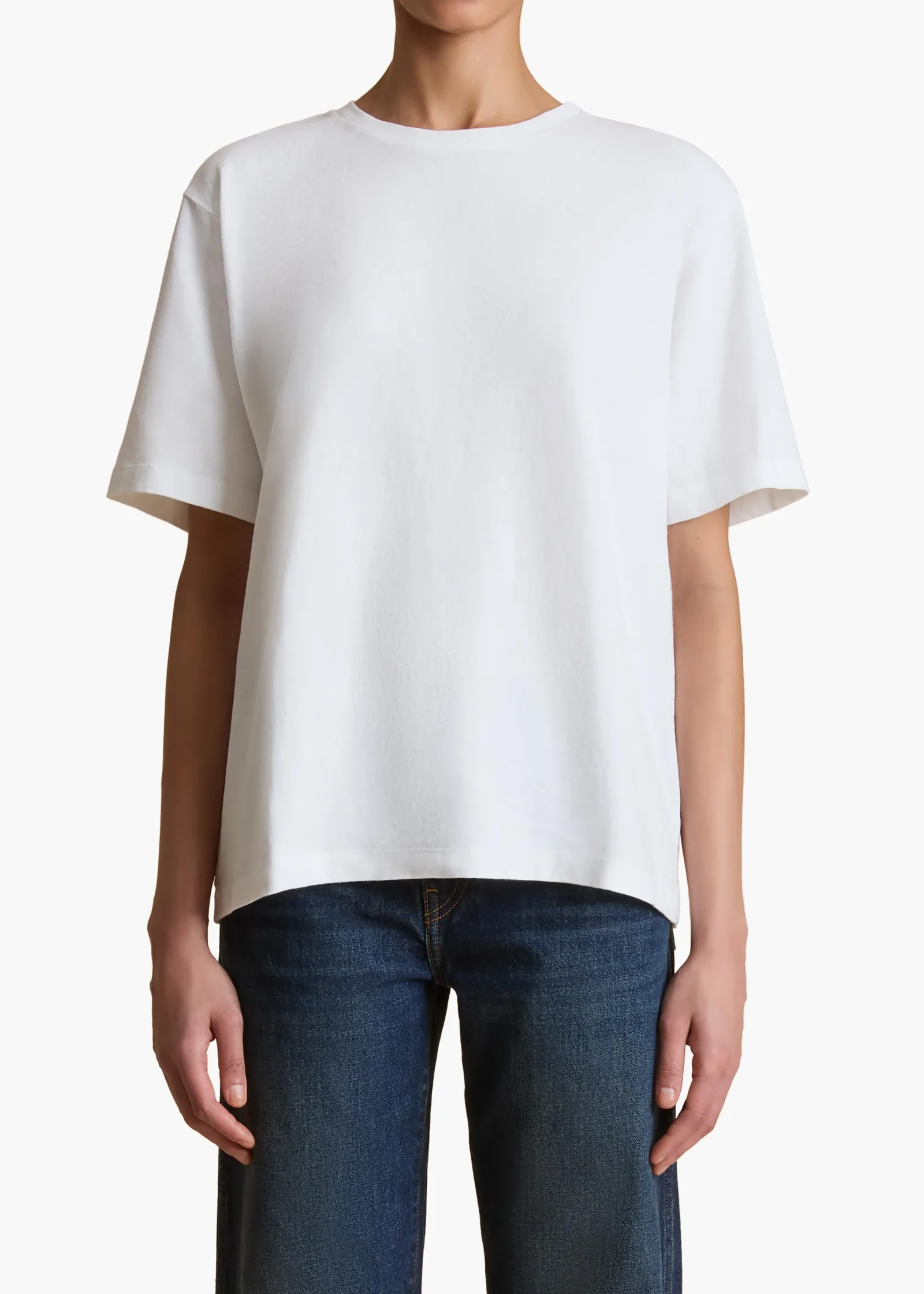 Khaite T-Shirts & Tanks-Mae T-Shirt in White