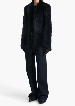 Khaite T-Shirts & Tanks-Maeve T-Shirt in Black Silk Cashmere Jersey