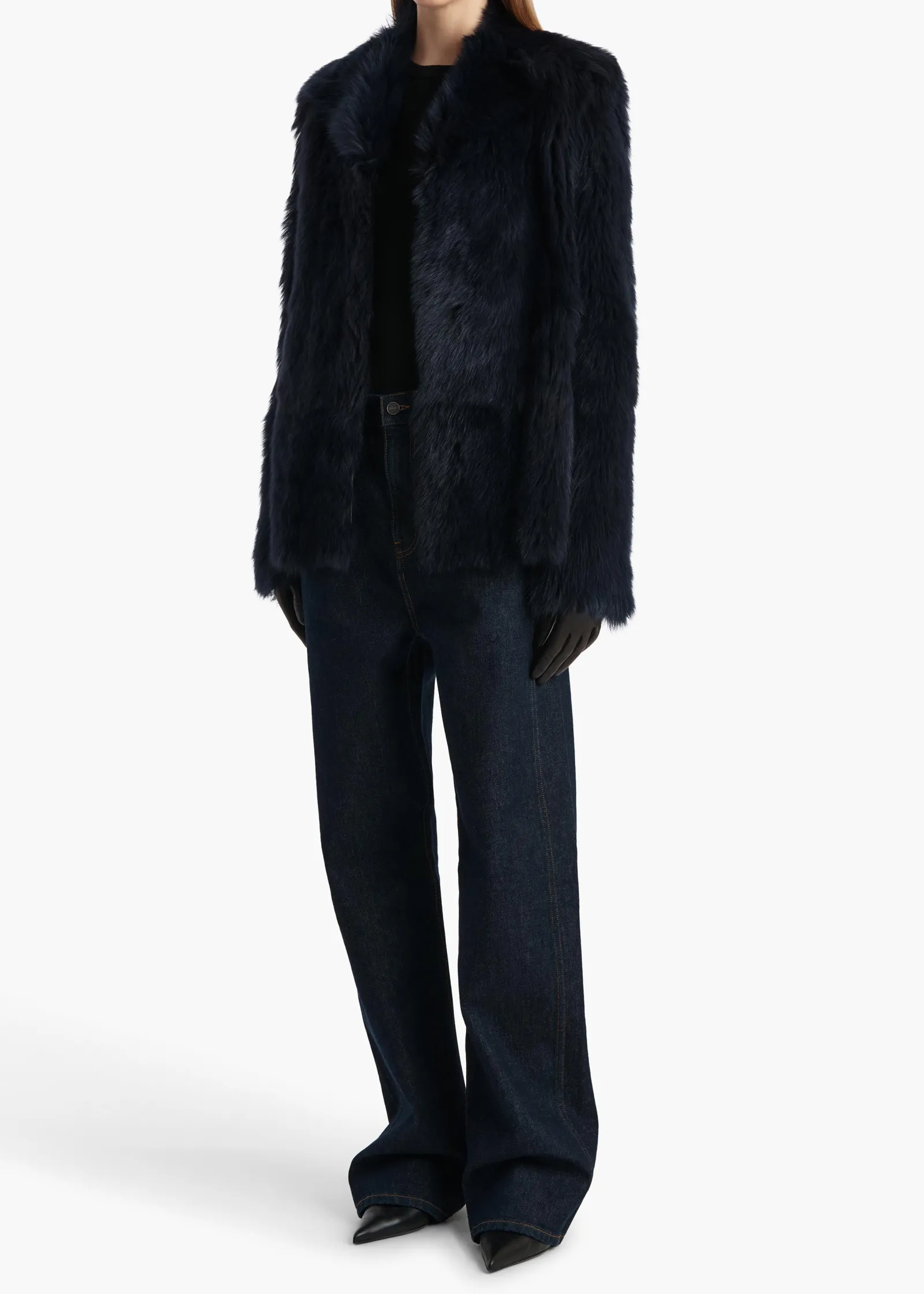 Khaite T-Shirts & Tanks-Maeve T-Shirt in Black Silk Cashmere Jersey
