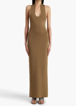 Khaite Dresses-Mahi Dress in Carob