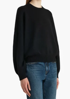 Khaite Knitwear-Margaux Sweater in Black