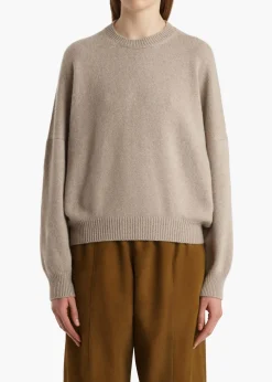 Khaite Knitwear-Margaux Sweater in Putty