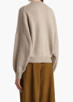 Khaite Knitwear-Margaux Sweater in Putty