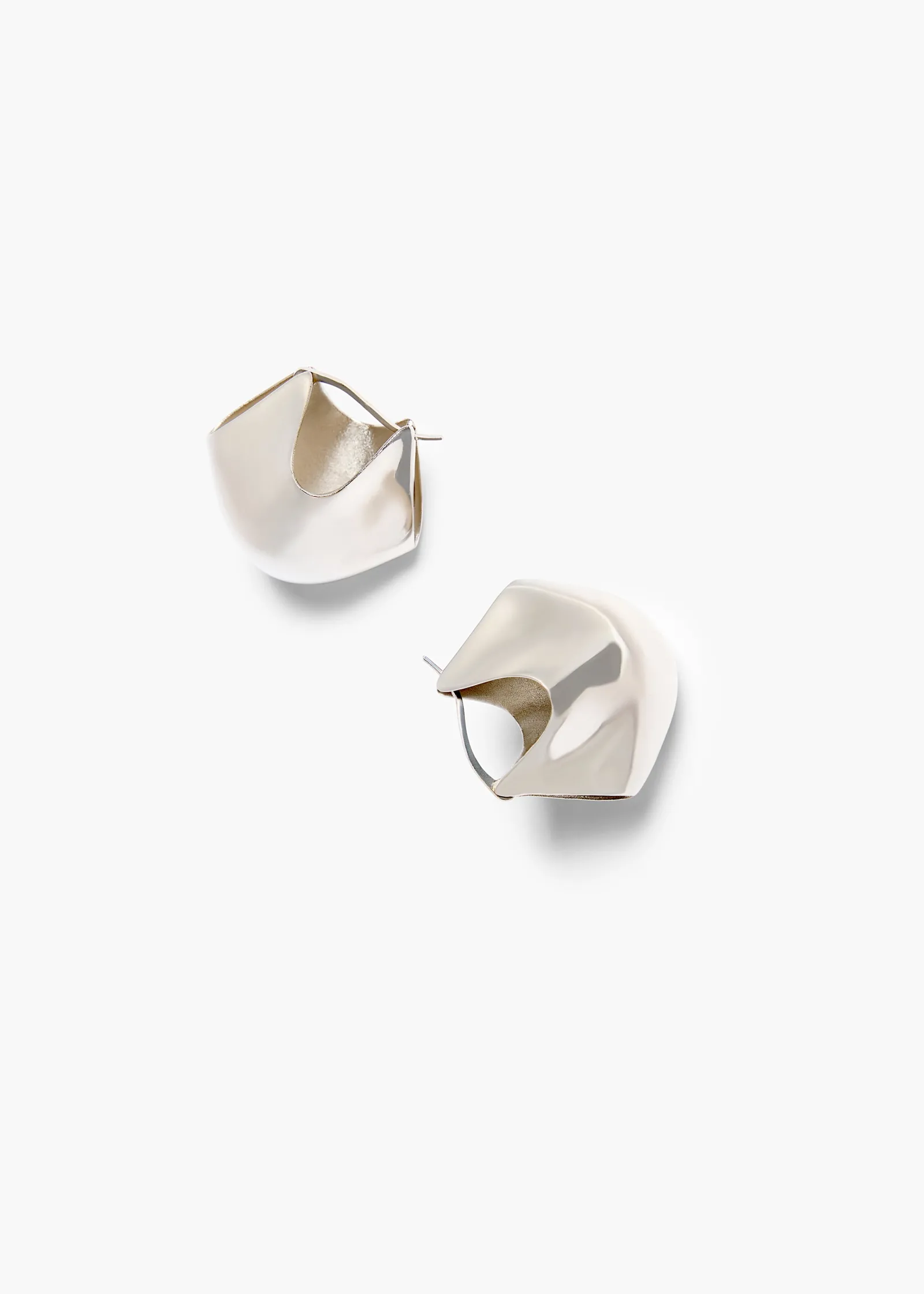 Khaite Jewelry-Medium Lotus Earrings in Silver