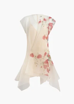 Khaite Dresses-Merith Dress in Cream and Red
