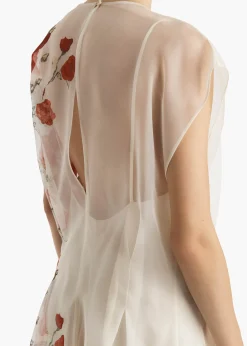 Khaite Dresses-Merith Dress in Cream and Red