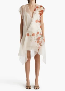 Khaite Dresses-Merith Dress in Cream and Red