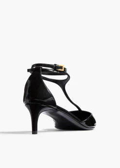 Khaite Sandals|Pumps-Mia Pump in Black Patent Leather