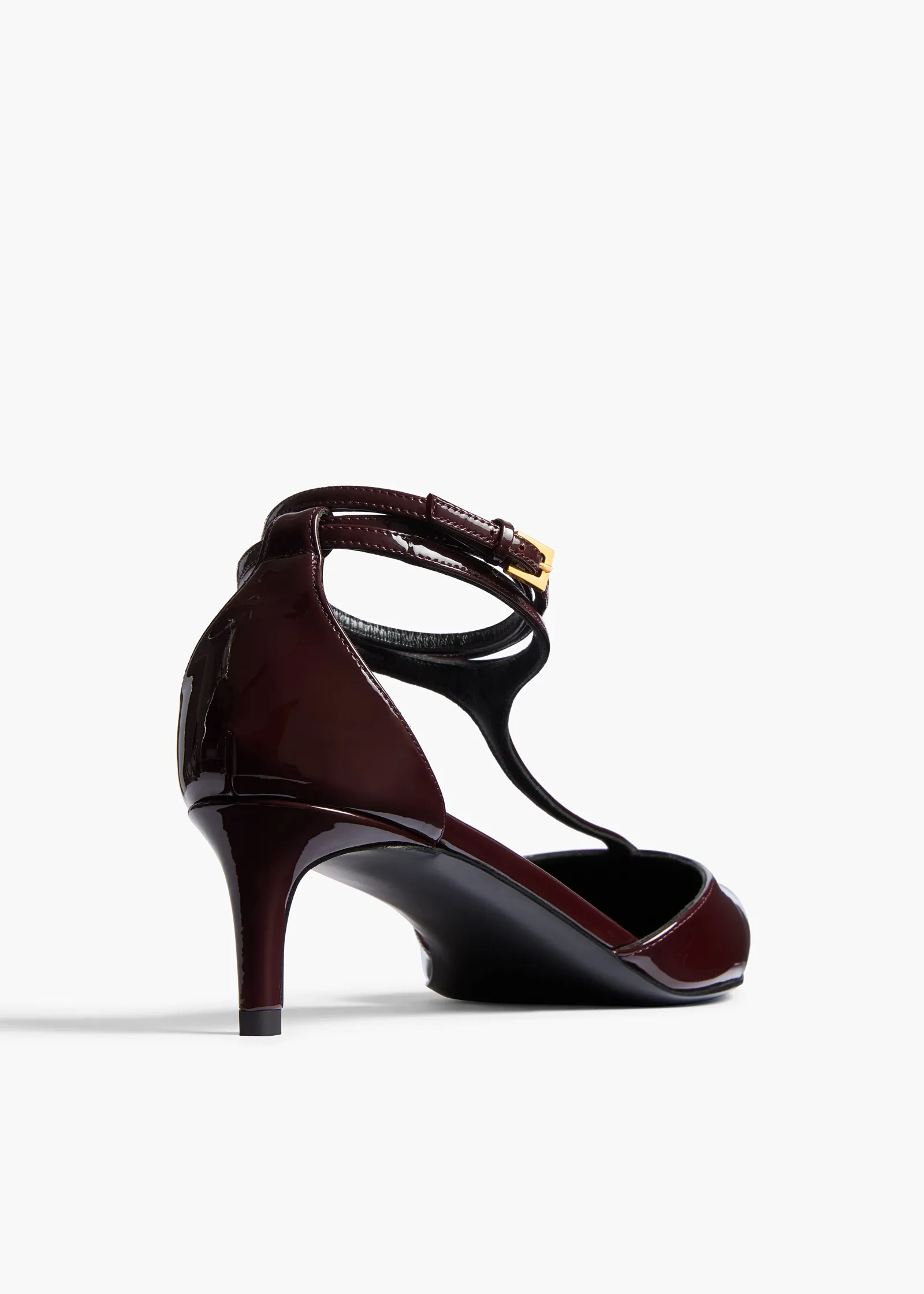 Khaite Sandals|Pumps-Mia Pump in Bordeaux Patent Leather