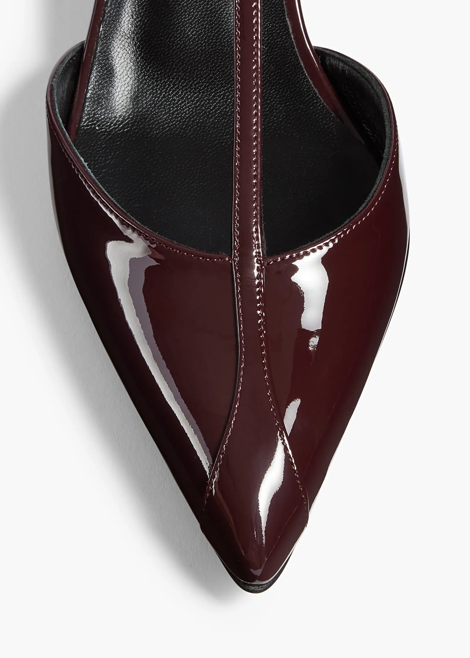 Khaite Sandals|Pumps-Mia Pump in Bordeaux Patent Leather