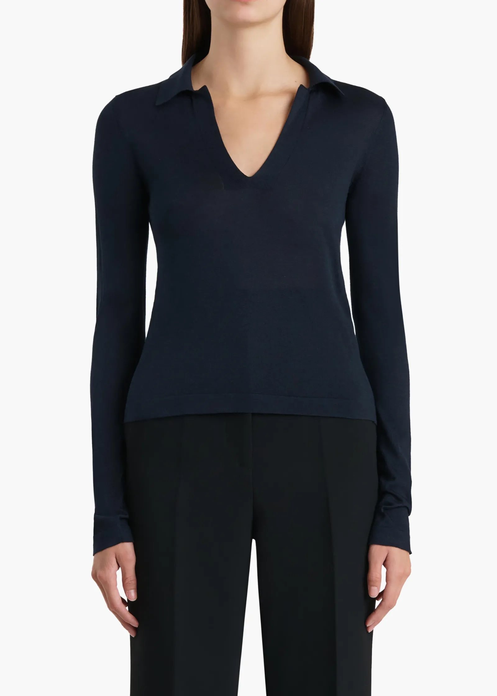 Khaite Shirts & Tops-Mikel Top in Midnight