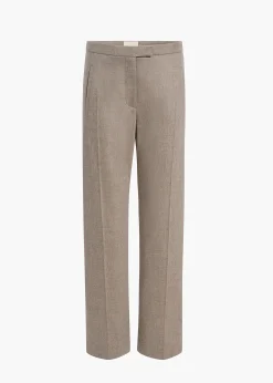 Khaite Leather|Pants-Miles Pant in Sepia