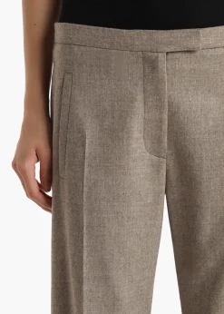 Khaite Leather|Pants-Miles Pant in Sepia