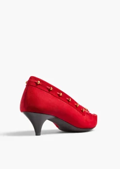 Khaite Pumps-Milly Pump in Lipstick Suede