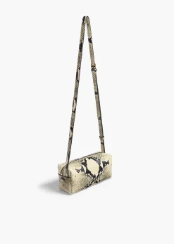 Khaite Crossbody Bags-Mini Kye Crossbody Bag in Natural Python-Embossed Leather