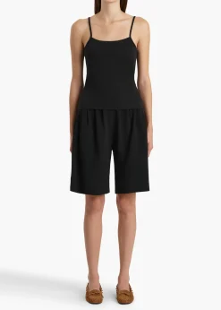 Khaite T-Shirts & Tanks-Moss Cami in Black