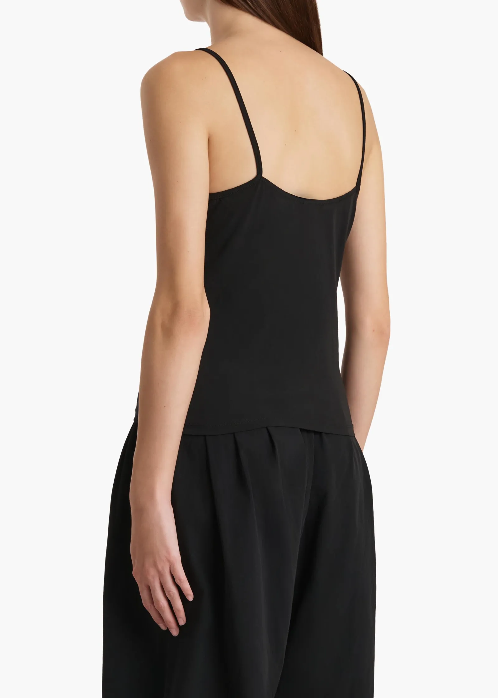 Khaite T-Shirts & Tanks-Moss Cami in Black