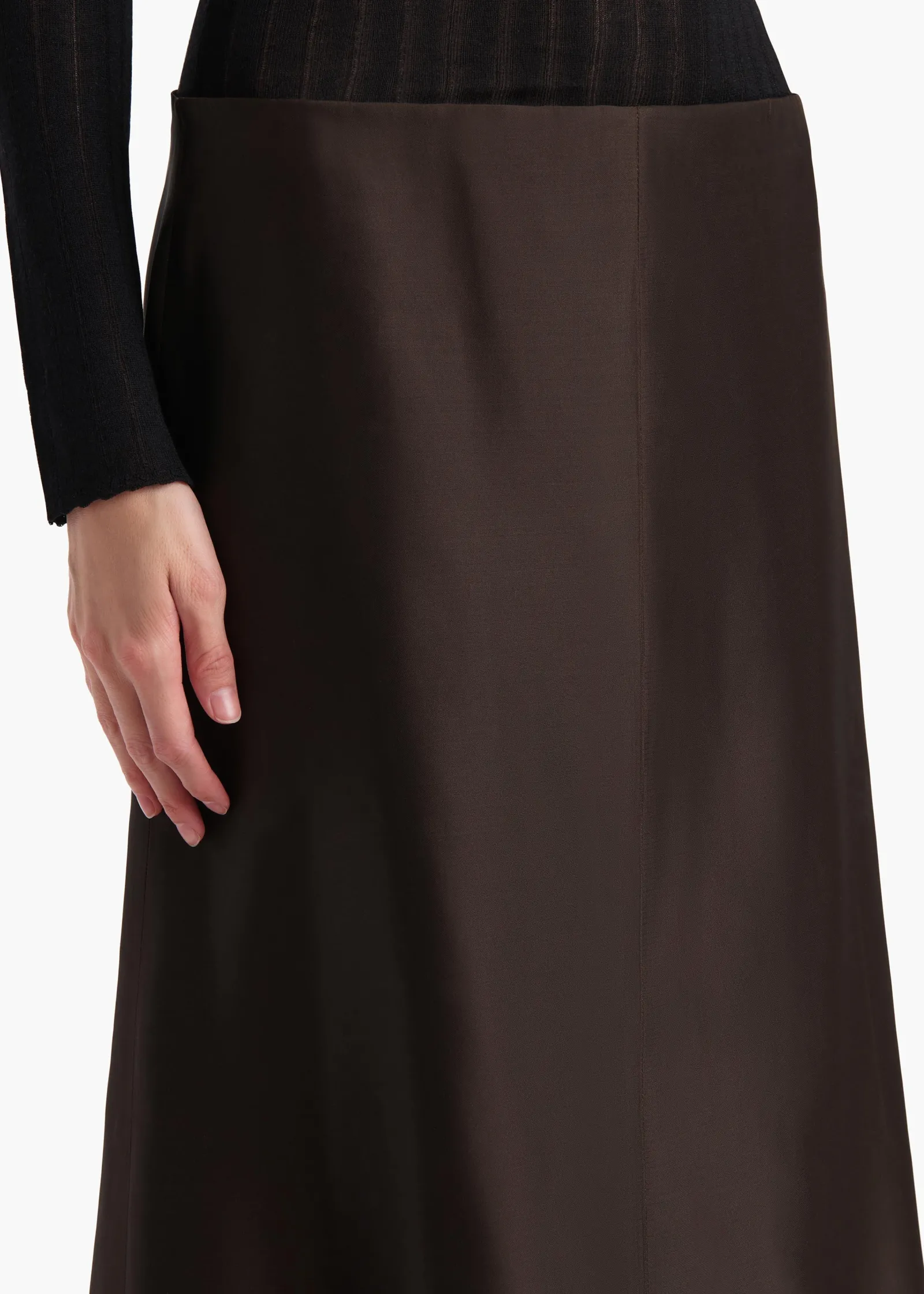 Khaite Skirts & Shorts-Nania Skirt in Bark