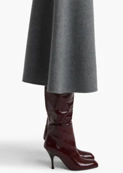 Khaite Skirts & Shorts-Nania Skirt in Grey Melange