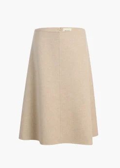 Khaite Skirts & Shorts-Nania Skirt in Oatmeal