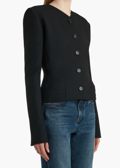 Khaite Leather|Jackets-Nara Jacket in Black